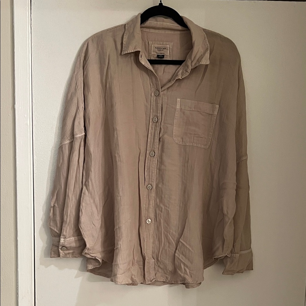 American Eagle oversized button up